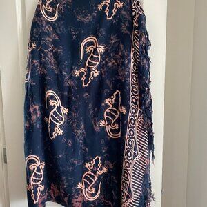 NWOT Scarf/Pashmina Multicolor with Fringe